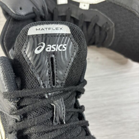 Asics Matflex 7 Men's Size 8.5 Wrestling Shoes, Black/White, athletic, training - Picture 11 of 12